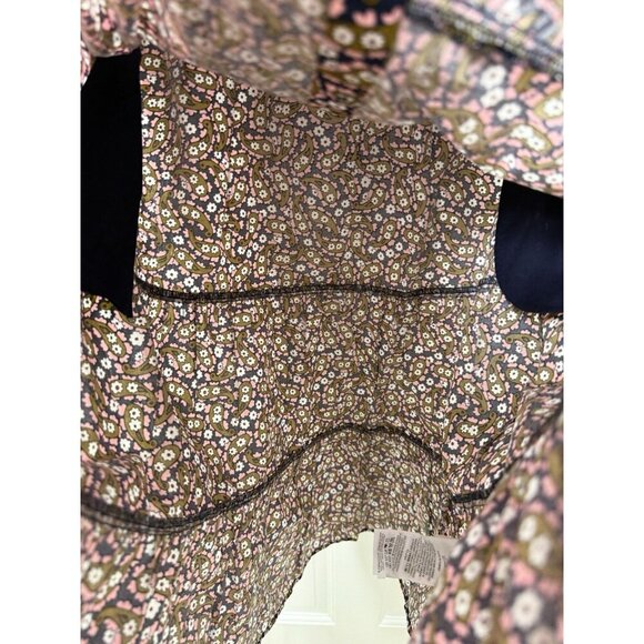 Boden Tiered Floral Paisley Print Tie Waist Shirtdress 6L DO346 NWT - Picture 7 of 14